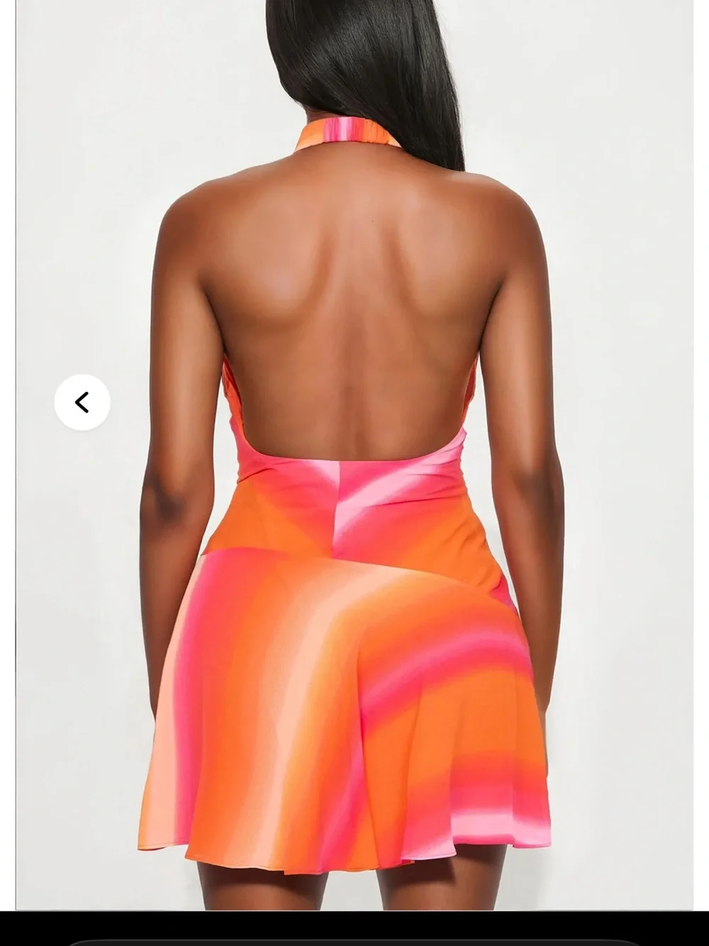 Fashion Nova | Sunset Halter Mini Wrap Dress